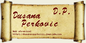 Dušana Perković vizit kartica